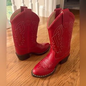 Red Western Cowgirl Boots - toddler girl size 9
